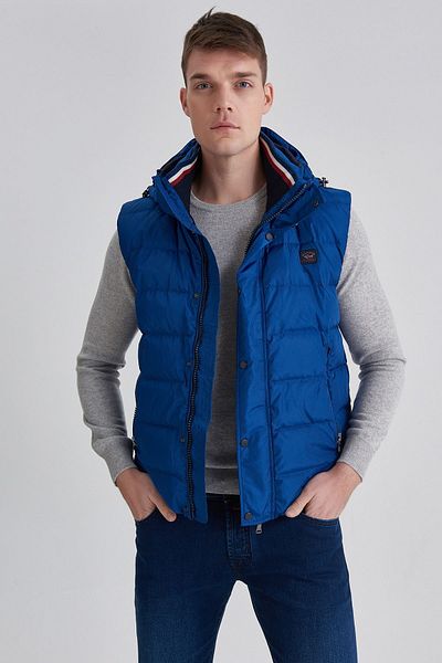 PAUL&SHARK Men's Hooded Puffer Vest