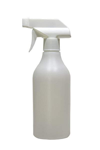Paradise Boş Polietilen Şişe 500 Ml + Sprey Valf Takım 50 Adet Beyaz Trigerli