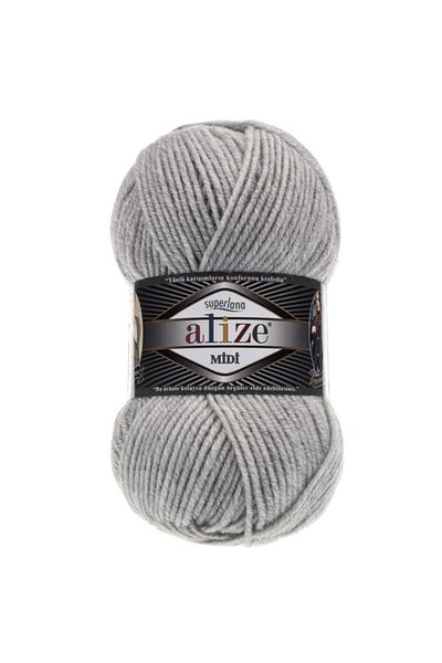 Alize Superlana Midi 208 - Ανοιχτό Γκρι Μελανζ