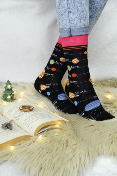 Esafe Home 6-Piece Space Themed (Nasa - Planets) Women's Socks