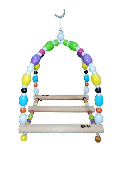 Wooden Bird Sultan Parrot Dome Swing