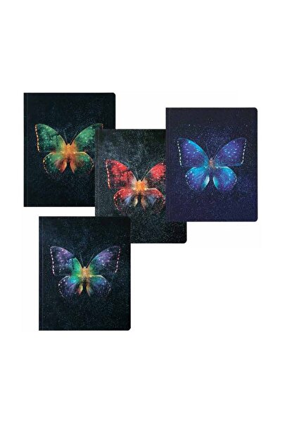 KESKİN COLOR 20x25cm 80 Yaprak Kareli Bind-note Butterfly Not Defteri 410882-99