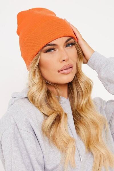 ladyzey Помаранчева неонова шапка - жіноча базова модель
