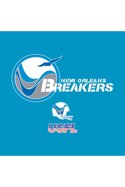 Pixxa تي شيرت Usfl New Orleans Breakers Retro Logo تي شيرت كوب كوب