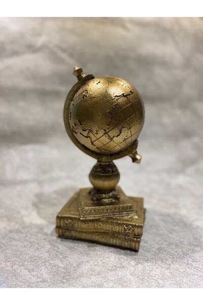 Aydın Mimarlık Kopya - Dekoratif Kitaplı Küre Biblo, Ev Ofis Dekoru Süsü, Hed...