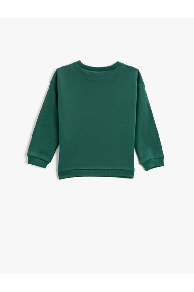 Koton Nyomtatott pulóver Crew Neck Cotton