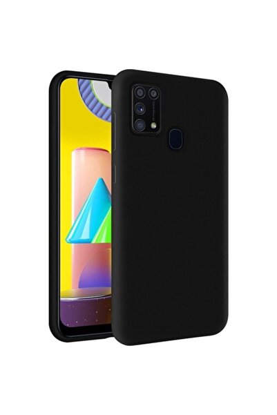 Miscase Samsung Galaxy M31 Premium Siyah Kılıf