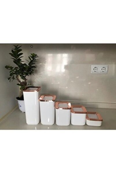 VİP AHMET White Copper 20 Piece Storage Container Set