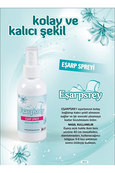 EŞARPUAN 2 Adet Ipek Şal Eşarp Şampuanı Ve Eşarp Spreyi 2 X 2li Paket