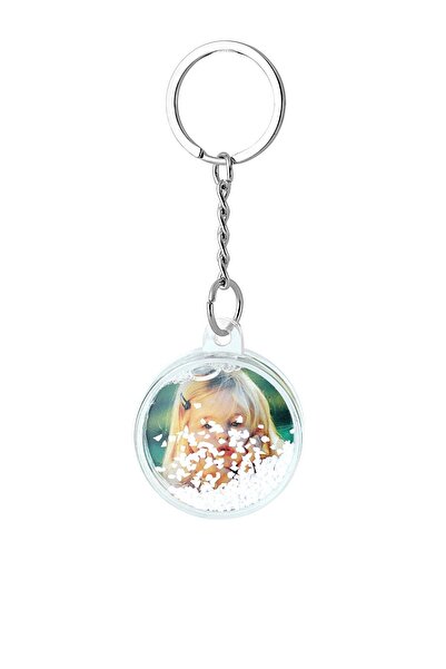 Birlik Fotoğrafçılık Beyaz Yuvarlak Anahtarlık Kar Küresi 5013ykb