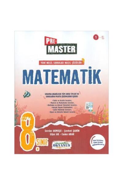 paraf yayınları Okyanus - 8.sınıf Pre Master Matematik Soru Bankası