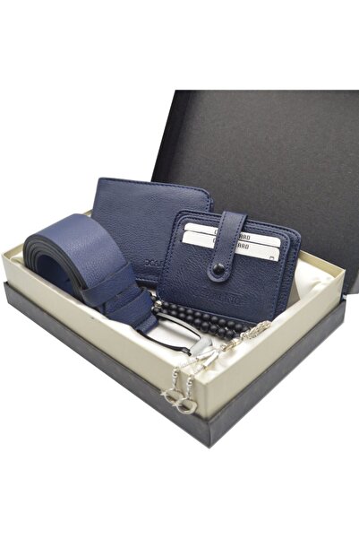 matchbang Σετ δώρου ανδρικό πορτοφόλι Karlino Ζώνη και Πορτοφόλι Πιστωτική κά...