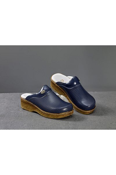 20tasarımterlik Unisex Navy Blue Orthopedic Dark Sole Clogs