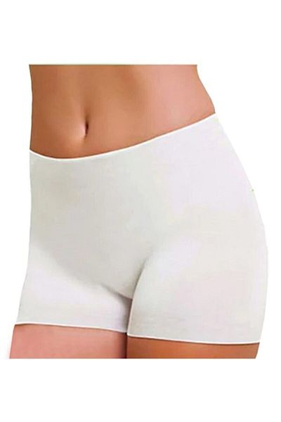 Q-EN Γυναικείο White Bamboo Boxer 2-pack