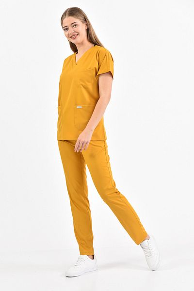 Owlet Medikal Mustard Yellow Lycra Surgical Suit