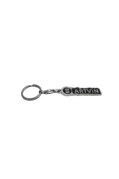 FERMAN HEDİYELİK Artvin 08 - Steel Plate Keychain