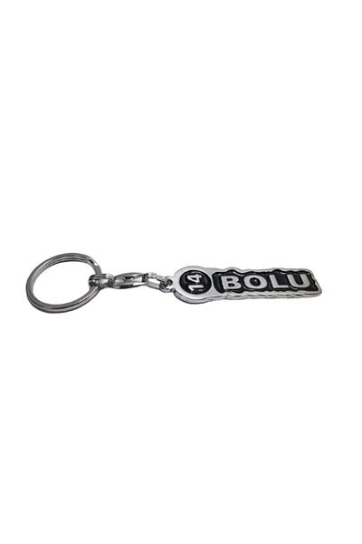 FERMAN HEDİYELİK Bolu 14 Steel Plate Keychain