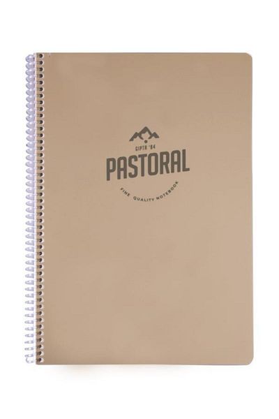 Gıpta Pastoral A4 72 Sheets Lined Notebook Pastel Gray