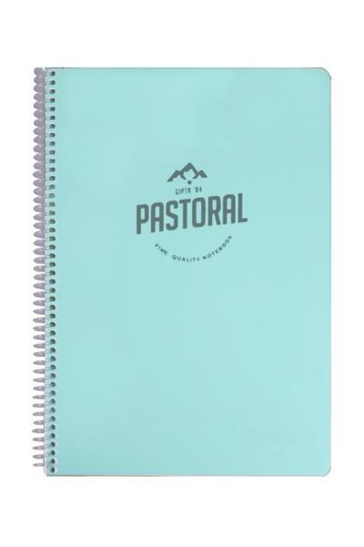 Gıpta Pastoral A4 72 Sheets Lined Notebook Pastel Gray
