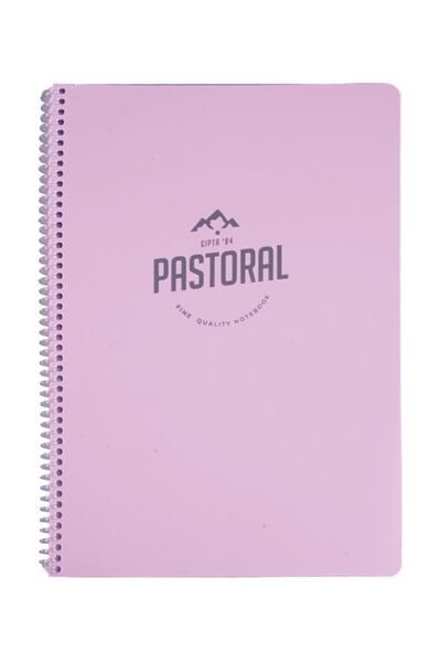 Gıpta Pastoral A4 72 Sheets Lined Notebook Pastel Gray