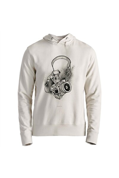 Alfa Tshirt Men's Ecru Printed Sweatshirt
