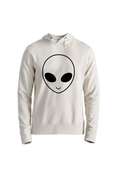 Alfa Tshirt Unisex Ecru Printed Sweatshirt