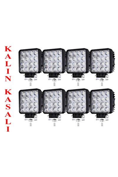 Unique Metal kasa Led Çalışma Lambası Sis Lambası Led Traktör Lamba Offroad Lamba 8 Adet