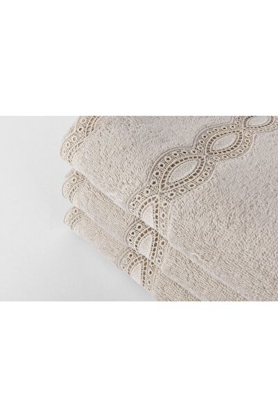 Gül Güler Dantelli Yüz Havlusu