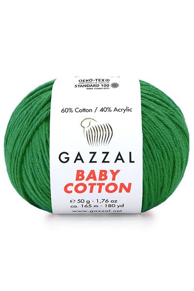 Gazzal Baby Cotton 3456 Amigurumi Σχοινί Πλεκτό Χειροποίητο Σχοινί Πλεξίματος 50 Γρ