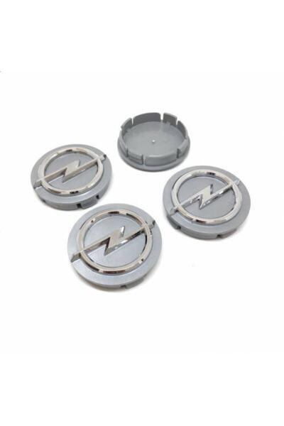 Opel Gri Kromlu Geçme Jant Göbeği 4 Lü 55mm