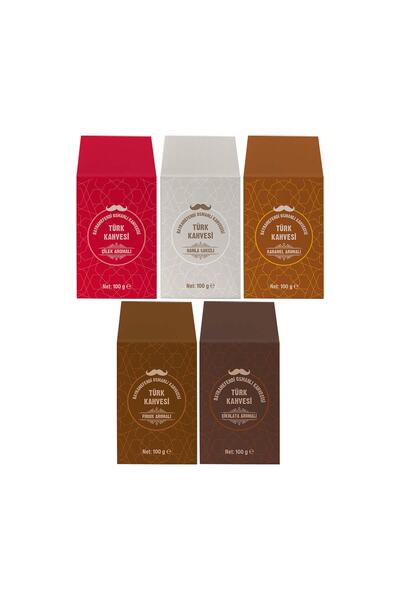 Bayramefendi Osmanlı Kahvecisi 5'li Aromalı Türk Kahvesi Seti