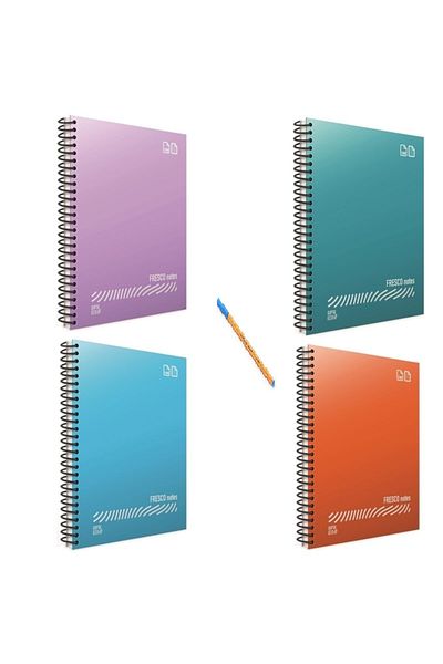 Gıpta Stationery and Toy World Fresco A4 100 Sheets 2 Checks 2 Stripes 1 Stabilo Point Gift