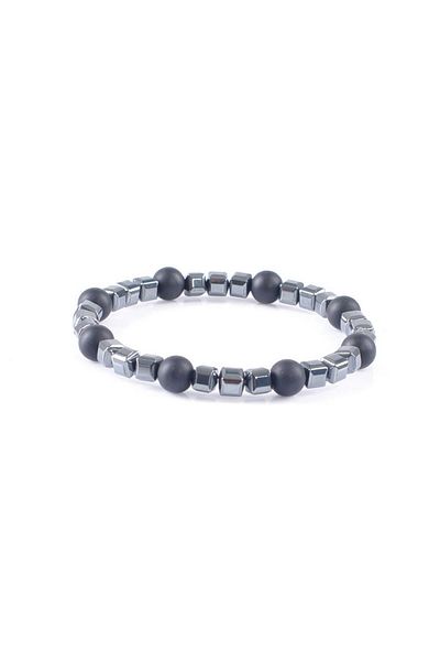 LABALABA MEN'S MATTE ONYX NATURAL STONE BRACELET