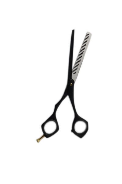 Nanoplex Professional Hair Cutting Scissors, Black Shaped Efile Intermediate Scissors