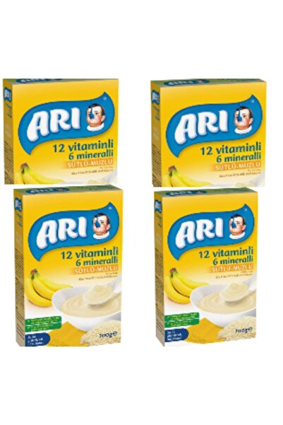 Arı Mama 200 gr Sütlü - Muzlu 4 Adet