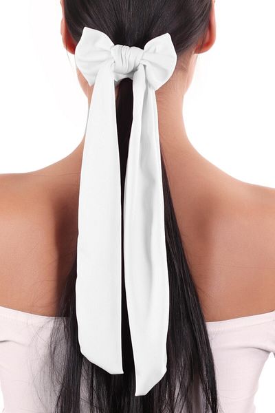 hahai accessories Hahai Women's Long Ribbon Model Scrunchie Buckle