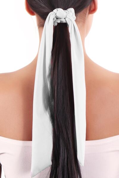 hahai accessories Hahai Women's Long Ribbon Model Scrunchie Buckle