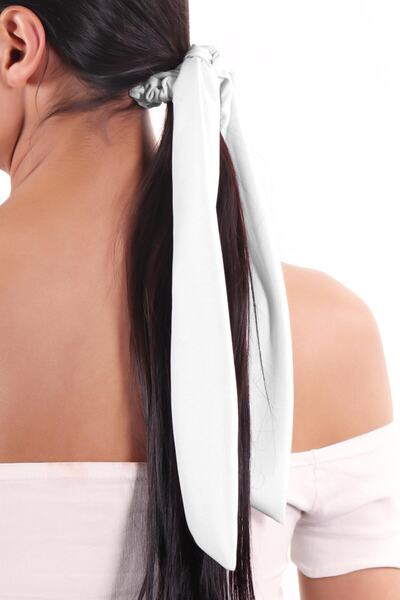 hahai accessories Hahai Women's Long Ribbon Model Scrunchie Buckle