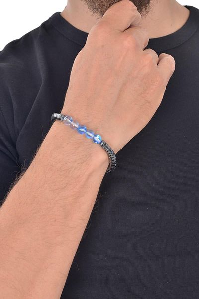 LABALABA MEN'S BLUE QUARTZ NATURAL STONE BRACELET