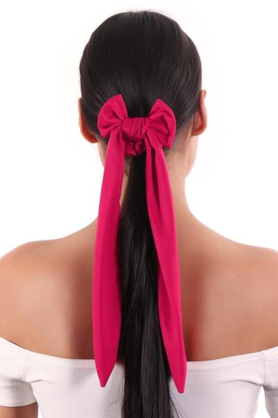 hahai accessories Hahai Women's Long Ribbon Model Scrunchie Buckle