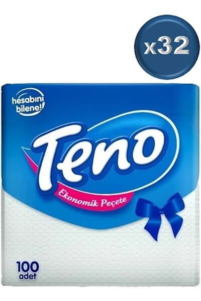 Teno Peçete 100 Lü Pk 32 Li Set (1 Koli)