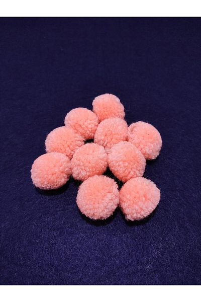 platin hediyelik Orange Pompom 10 Pieces
