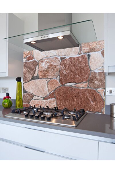 Kolhis واقي خلفي للموقد من رقائق لاصقة من سلسلة ستون 47-48x60