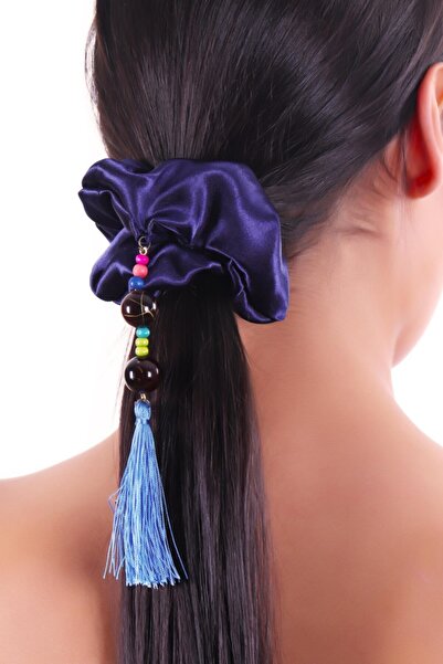 hahai accessories Hahai Жіноча гумка для волосся з намистинами та бахромою