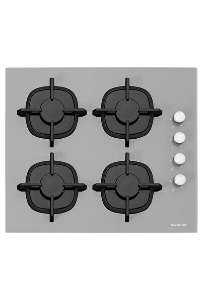 Silverline Gri Cam Ankastre Set (3457 Soho 60+CS5343S01+BO6504S01)