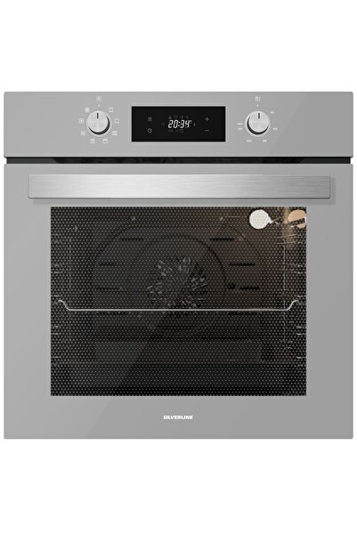 Silverline Gri Cam Ankastre Set (3457 Soho 60+CS5343S01+BO6504S01)