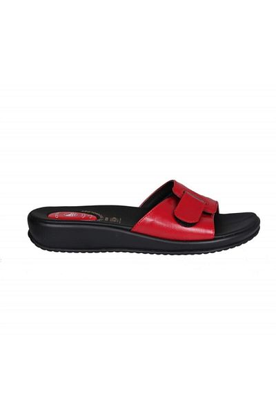 Ceyo Women's Red 9200-12 Anatomical Gel Filled Slippers