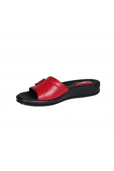 Ceyo Women's Red 9200-12 Anatomical Gel Filled Slippers