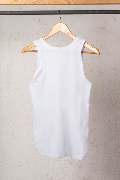 BSM Men's White Stretch Undershirt