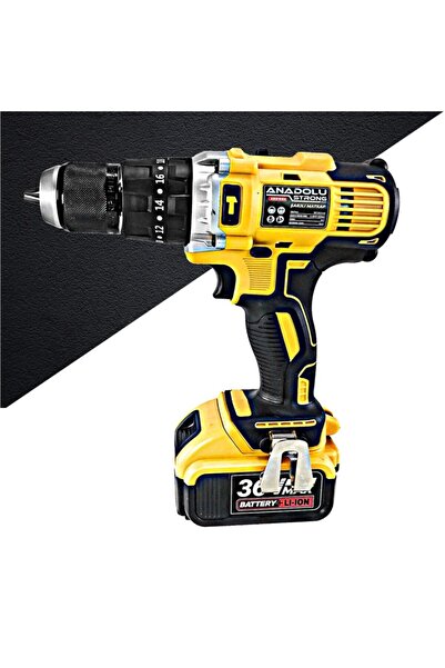 Anadolu Strong Çift Akülü Metal Mandren Profesyonel Darbeli Akülü Matkap Ans1054s